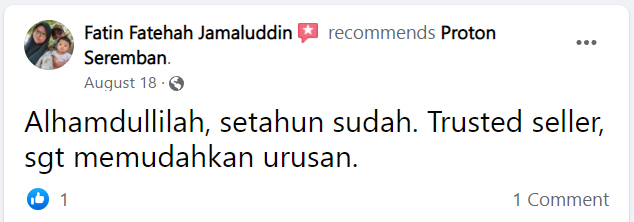 feedback pelanggan proton seremban